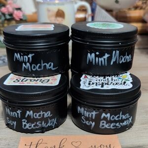 2 - 3 oz. Mint Mocha Soy Beeswax Candles